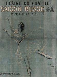 Валентин Серов. Афиша к Дягилевским сезонам. 1909